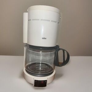 Vintage Braun Aromaster 10 Cup Coffee Maker  Type 4057 White Classic Tested
